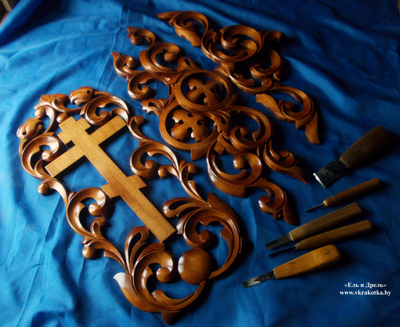 Резьба по дереву накладной узор