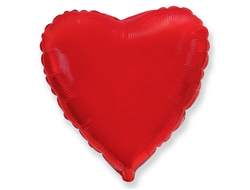 Фольгированное сердце красное