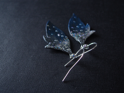 Серьги с крылышками феи Грёз