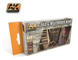AK-Interactive: Набор акриловых красок: Cтарая и изношенная древесина VOL.1