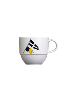 Небьющаяся чашка для завтрака (6,5х4,7 см) с блюдцем «Regata», 6 шт