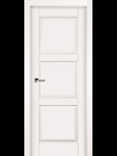 Дверь из массива ольхи, белая эмаль Турин