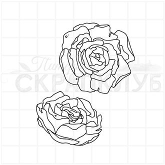штамп Цветы розы