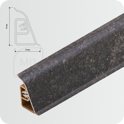 Плинтус для столешницы CEZAR BL44 105 Гранит верчелли антрацит