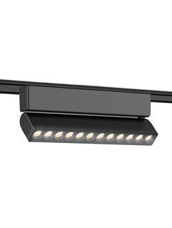 Светильник светодиодный трековый для шинопровода Magnetic Ultra Slim GV 1474 BK черный IP20 12W 4200K 48V 24° 230*26*80