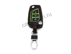 Чехол из кожи TOYOTA для выкидного ключа черный