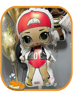 Воздушный шар с куклой lol