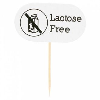 Флажок "LACTOSE FREE" 8 см. 100 шт/уп /1/40/