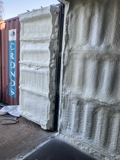 Утепление морского контейнера пенополиуретаном