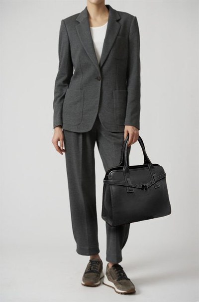 (АРТИКУЛ: 9811/1/13) СУМКА ЖЕНСКАЯ, СРЕДНЕГО РАЗМЕРА, НАТУРАЛЬНАЯ КОЖА, ЧЕРНАЯ, С ПЛЕЧЕВЫМ РЕМНЕМ