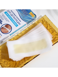 Восковые полоски Floresan Deep Depil для депиляции области бикини, с азуленом, 20 шт.