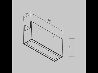 Уличный трековый светильник Points Elasity IP 3000К 10Вт 45° черный, O-TR01-2-S-10WB3K, Maytoni