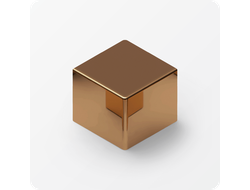 П-образный алюминиевый профиль 10х10 мм. NEEXY PV83-07 BBR Бронза блестящая 2.7 м.