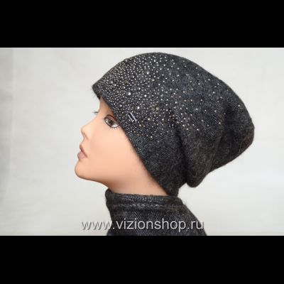 Итальянская шапка зима 2018 - 2019 Vizio Италия 6110 антрацит