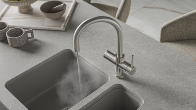 Система мгновенного кипячения воды с газацией и охлаждением 5в1 AQUAHOT MONTBLANC BN (нержавеющая сталь)