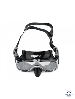 Маска для дайвинга Sargan "ПАНОРАМА" черный силикон