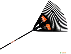 Грабли веерные с металлическим черенком