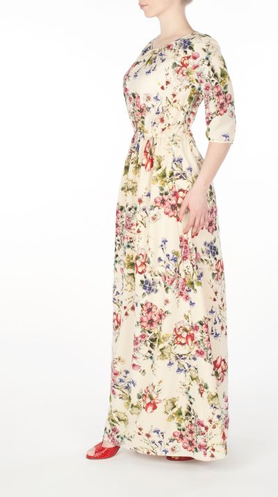 Платье Flores Silk collection