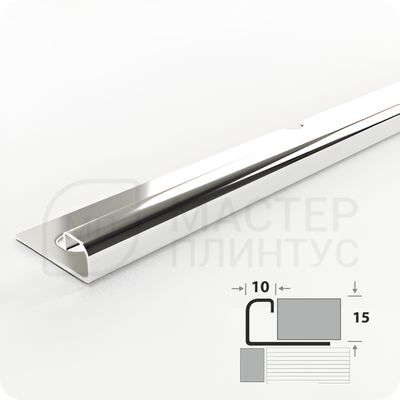 ПРОФИЛЬ ОКАНТОВОЧНЫЙ ПК 03-15НС.2700.001 МАТОВЫЙ