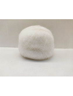 Пряжа пуховая для ручного вязания 50гр (белый)