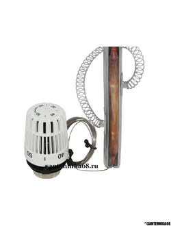 Термостатическая головка HEIMEIER K с накладным датчиком и капиллярной трубкой 2 м