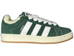 Adidas Campus 00s Dark Green с мехом