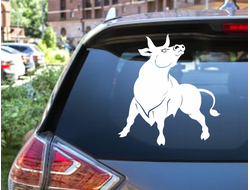 Наклейка виниловая с символикой "Быка" №10