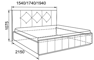 Кровать «Лина» - ИЖ МЕБЕЛЬ