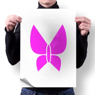 Плакат талисман бабочка №6