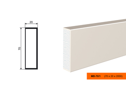Фасадный молдинг из пенополистирола с покрытием LEPNINAPLAST (Лепнинапласт)  МВ-70/1