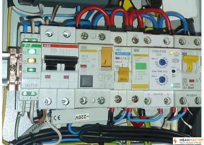 Монтаж УЗО в щитке квартирыи дачи в Москве ИВАНМАСТЕР