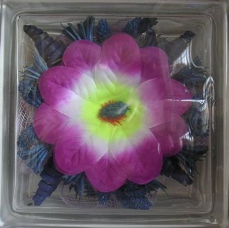 Стеклоблок декоративный Различная тематика РТ_009 (А) 19х19х8 см