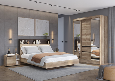 Спальный гарнитур «Энигма» дуб каньон/венге (BTS)