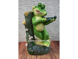 Лягушка со скрипкой 36*22см   1кг   полистоун Россия  1240-012257