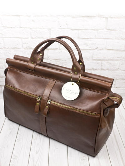 Кожаный саквояж Veano Premium brown (арт. 4004-53)