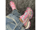 Balenciaga 3XL Fishnet Pink Grey