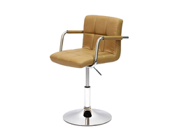 Полубарный стул  N-69 Kruger Arm BR светло-коричневая