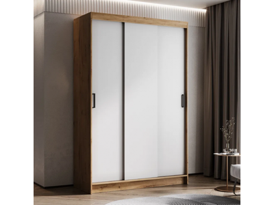 Шкаф-купе "Бруно 1" (Тайм-2, ШК-30) 1,31м Белый без зеркал (МР)