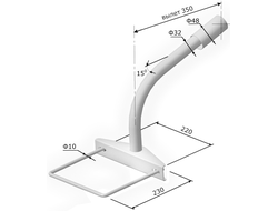 Кронштейн К1П -1хомут (КНО-1)