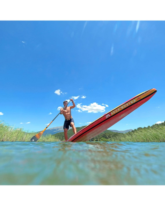 SUP BOARD надувной Aqua Marina RACE Red/Black 12'6" (ДВУХСЛОЙНАЯ) S22