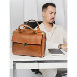 Сумка для ноутбука Terrazzo cognac (арт. 1031-03)