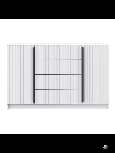 Брандо 67.11 Комод (белый / ДВПО: белый / фасады: МДФ с ПВХ белый матовый)