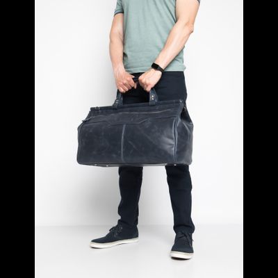 Кожаный саквояж Otranto Premium blue (арт. 4006-19)