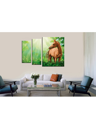 Модульная картина "Дикая лошадь"