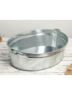 Таз овальный оцинкованный 23 литра