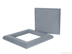 Комплект крышки и юбки ДПК POLIVAN GROUP SINGARAJA для столба 125*125 мм Серый