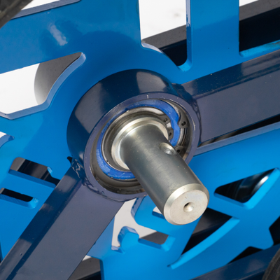 Гусеничный привод НЕВА  ГС-1 (вал.30) (5 катков + 1 звездочка МЕТАЛЛ) (треугольная, цвет синий)