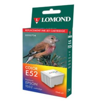 Картридж для принтера Epson, Lomonnd E52 Color, Многоцветный, 13мл, Водорастворимые чернила