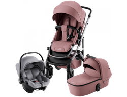 Коляска 3в1 Britax Roemer Smile 5Z Dusty Rose + BS CORE Frost Grey