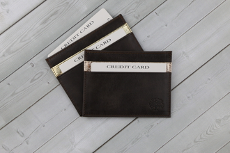 Кардхолдер QOPER Credit card holder brown